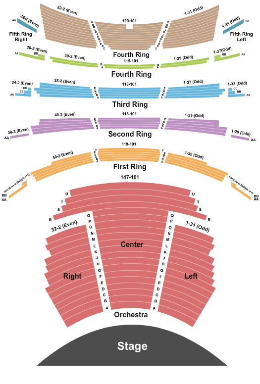 David H. Koch Theater Othello Seating Chart
